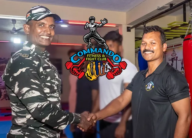 Master Kannan with Dr. Sri Krishna Kumaran at the CF2C training facility