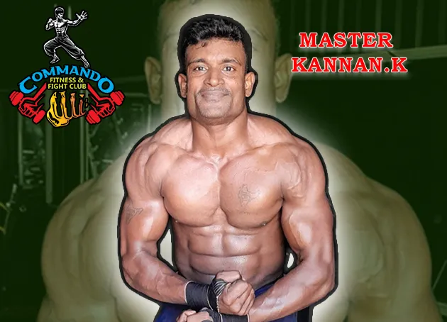 Portrait of Master Kannan, decorated military veteran and combat trainer at CF2C